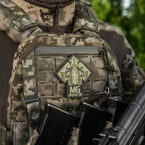 M-TAC Naszywka na rzep MG Operator PVC Olive