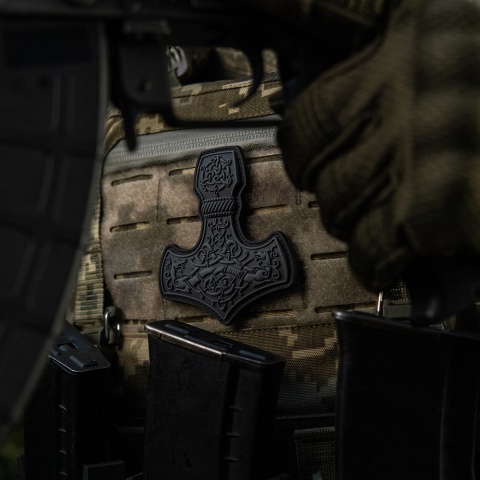 M-TAC Naszywka na rzep Mjolnir Large PVC Grey