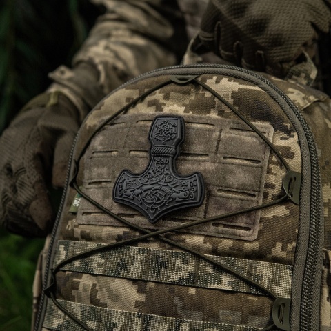 M-TAC Naszywka na rzep Mjolnir Large PVC Grey