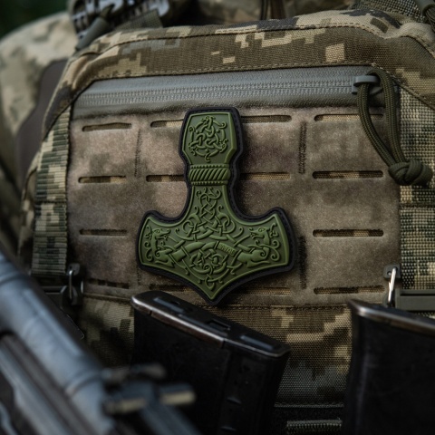 M-TAC Naszywka na rzep Mjolnir Large PVC Olive