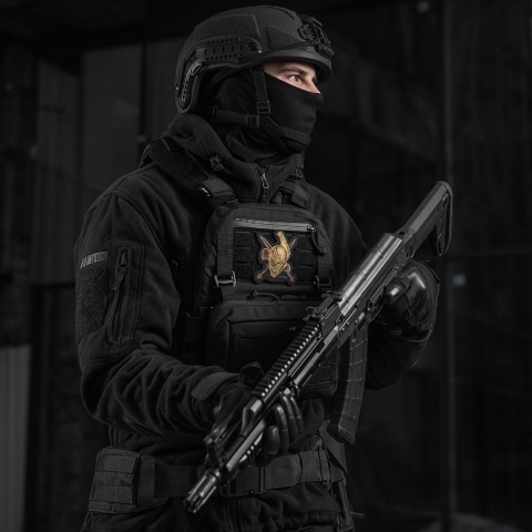 M-TAC Naszywka na rzep Na Hełm Gladiator Haftowana Black
