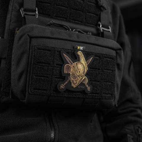 M-TAC Naszywka na rzep Na Hełm Gladiator Haftowana Black
