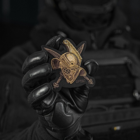 M-TAC Naszywka na rzep Na Hełm Gladiator Haftowana Black
