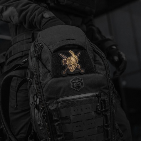 M-TAC Naszywka na rzep Na Hełm Gladiator Haftowana Black