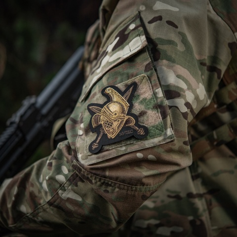 M-TAC Naszywka na rzep Na Hełm Gladiator Haftowana Black