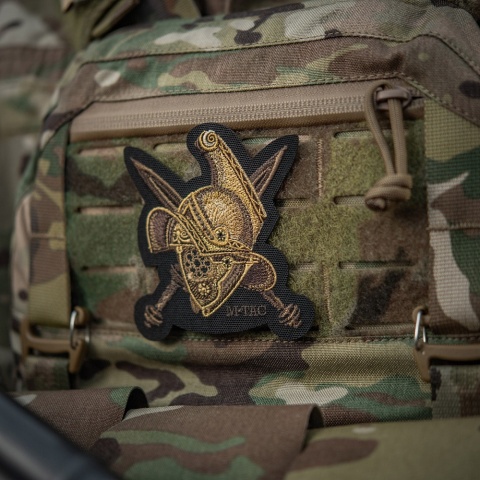 M-TAC Naszywka na rzep Na Hełm Gladiator Haftowana Black