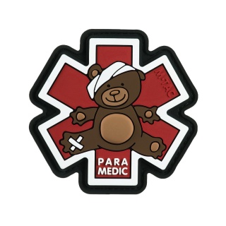 M-TAC Naszywka na rzep Paramedic Miś PVC Brown/Black