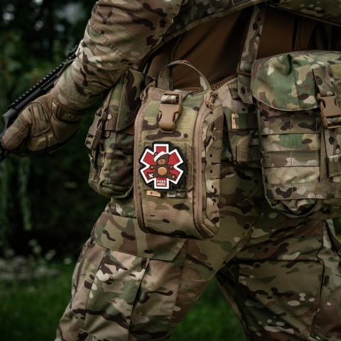 M-TAC Naszywka na rzep Paramedic Miś PVC Brown/Black