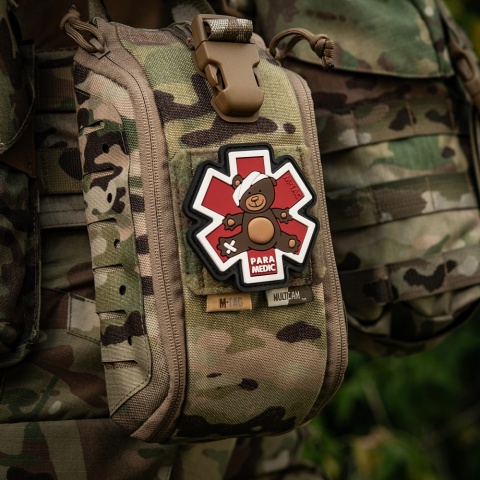 M-TAC Naszywka na rzep Paramedic Miś PVC Brown/Black