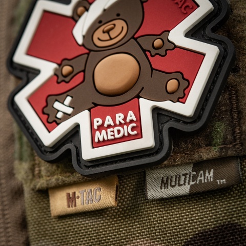 M-TAC Naszywka na rzep Paramedic Miś PVC Brown/Black