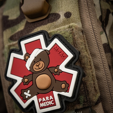 M-TAC Naszywka na rzep Paramedic Miś PVC Brown/Black