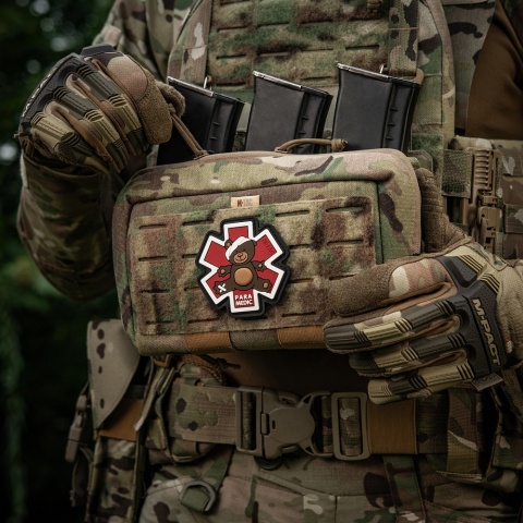 M-TAC Naszywka na rzep Paramedic Miś PVC Brown/Black