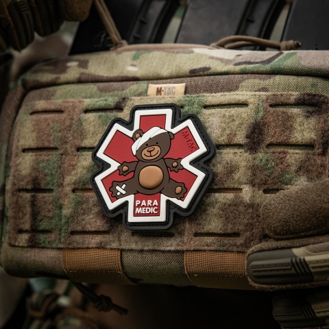 M-TAC Naszywka na rzep Paramedic Miś PVC Brown/Black