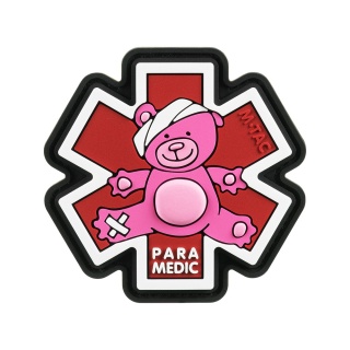 M-TAC Naszywka na rzep Paramedic Miś PVC Pink/Black