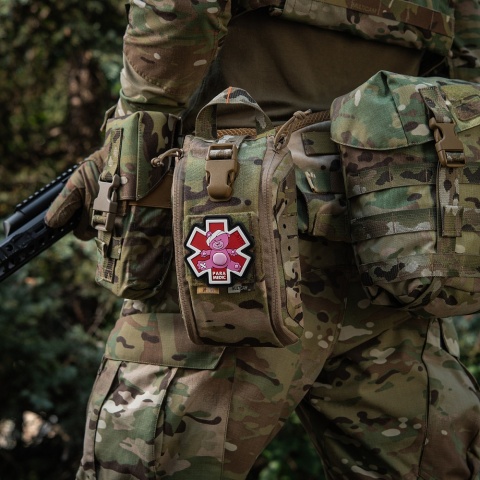 M-TAC Naszywka na rzep Paramedic Miś PVC Pink/Black