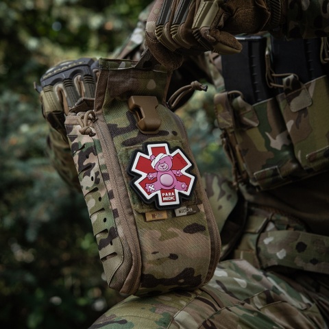 M-TAC Naszywka na rzep Paramedic Miś PVC Pink/Black