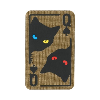 M-TAC Naszywka na rzep Queen of Spades Coyote/Black