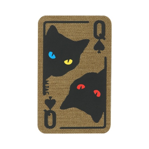 M-TAC Naszywka na rzep Queen of Spades Coyote/Black
