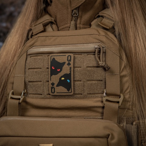 M-TAC Naszywka na rzep Queen of Spades Coyote/Black
