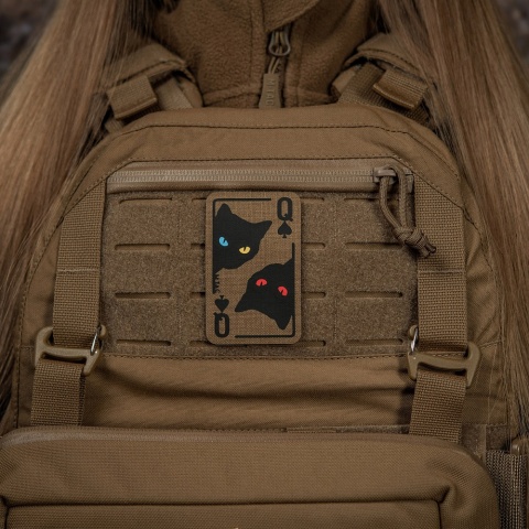 M-TAC Naszywka na rzep Queen of Spades Coyote/Black