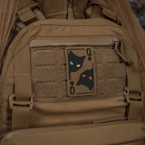M-TAC Naszywka na rzep Queen of Spades Coyote/Black
