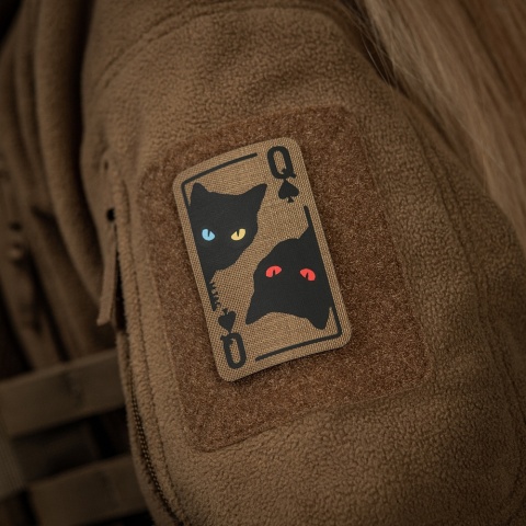 M-TAC Naszywka na rzep Queen of Spades Coyote/Black