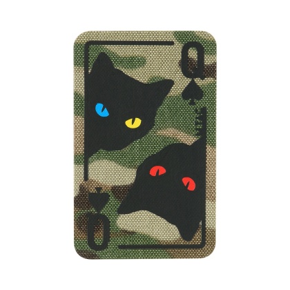 M-TAC Naszywka na rzep Queen of Spades MultiCam Black®