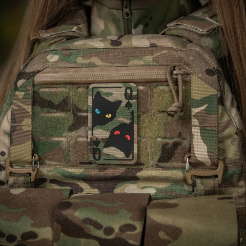 M-TAC Naszywka na rzep Queen of Spades MultiCam Black®