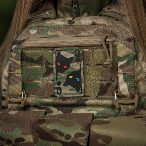 M-TAC Naszywka na rzep Queen of Spades MultiCam Black®