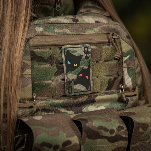 M-TAC Naszywka na rzep Queen of Spades MultiCam Black®