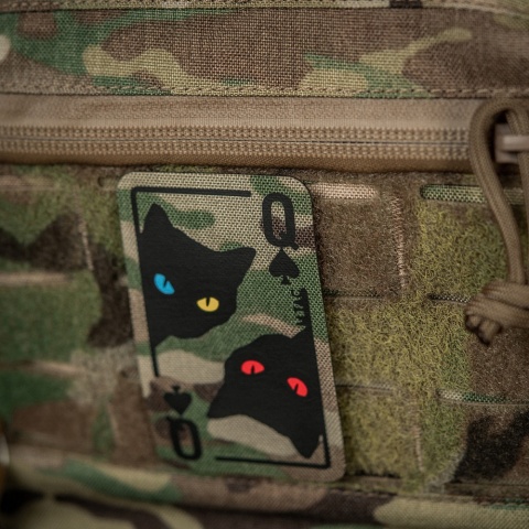 M-TAC Naszywka na rzep Queen of Spades MultiCam Black®