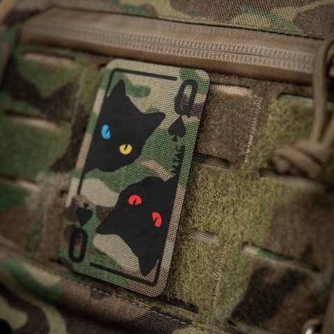 M-TAC Naszywka na rzep Queen of Spades MultiCam Black®