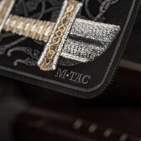 M-TAC Naszywka na rzep Viking Sword Haftowanie Black