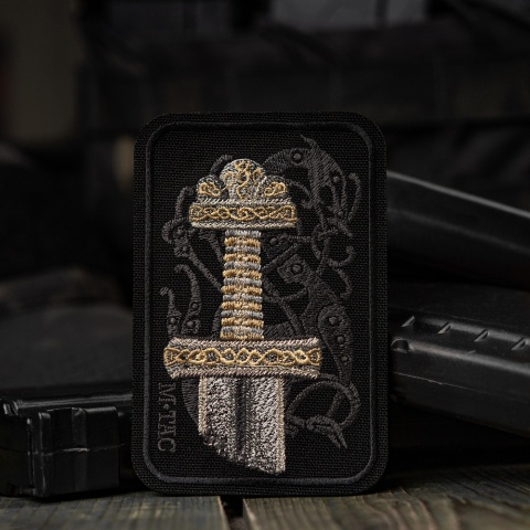 M-TAC Naszywka na rzep Viking Sword Haftowanie Black