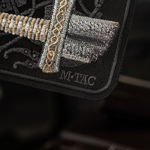 M-TAC Naszywka na rzep Viking Sword Haftowanie Black
