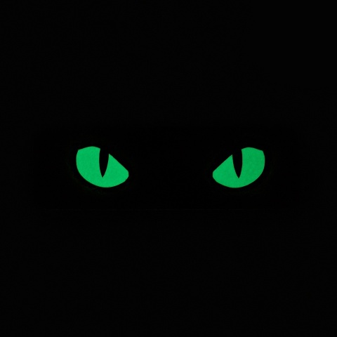 M-TAC Naszywka na rzep Cat Eyes Type 2 Laser Cut Black GID