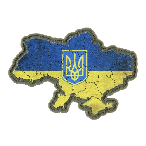 M-TAC Naszywka na rzep Ukraina z Herbem Żółto Niebieska PVC