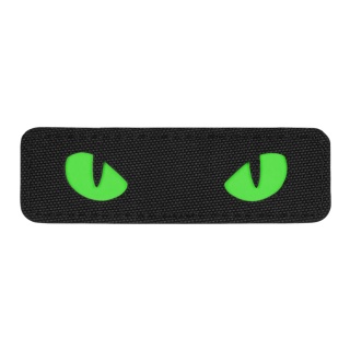 M-TAC Naszywka na rzep Cat Eyes Laser Cut Black/Green GID