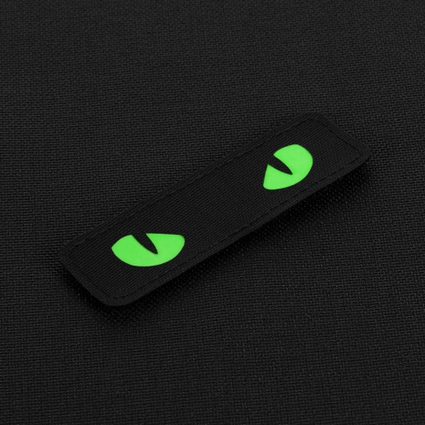 M-TAC Naszywka na rzep Cat Eyes Laser Cut Black/Green GID
