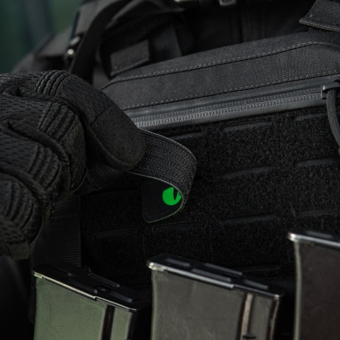 M-TAC Naszywka na rzep Cat Eyes Laser Cut Black/Green GID