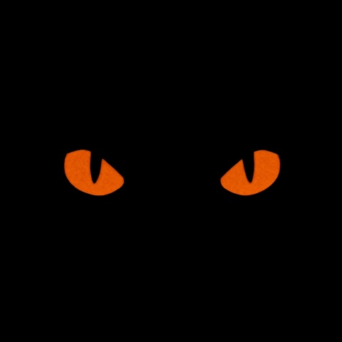 M-TAC Naszywka na rzep Cat Eyes Laser Cut Black/Red GID