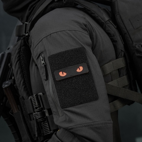 M-TAC Naszywka na rzep Cat Eyes Laser Cut Black/Red GID