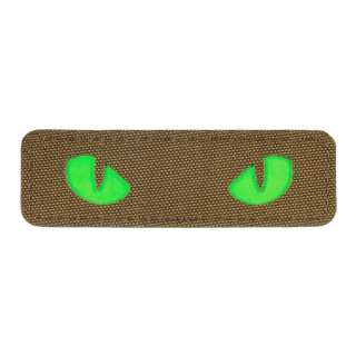 M-TAC Naszywka na rzep Cat Eyes Laser Cut Coyote/Green GID