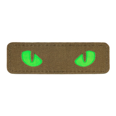 M-TAC Naszywka na rzep Cat Eyes Laser Cut Coyote/Green GID
