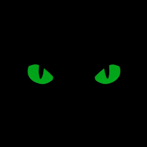 M-TAC Naszywka na rzep Cat Eyes Laser Cut Coyote/Green GID