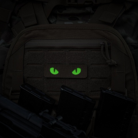 M-TAC Naszywka na rzep Cat Eyes Laser Cut Coyote/Green GID