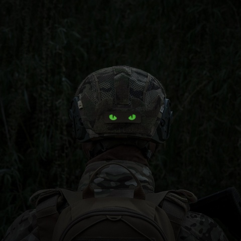 M-TAC Naszywka na rzep Cat Eyes Laser Cut Coyote/Green GID