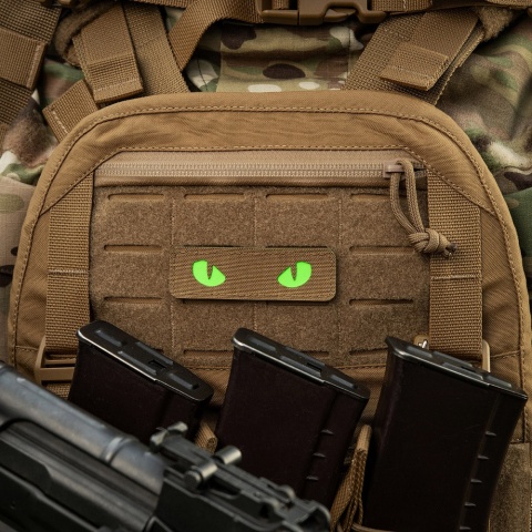M-TAC Naszywka na rzep Cat Eyes Laser Cut Coyote/Green GID