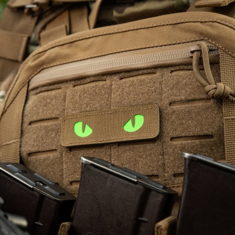 M-TAC Naszywka na rzep Cat Eyes Laser Cut Coyote/Green GID