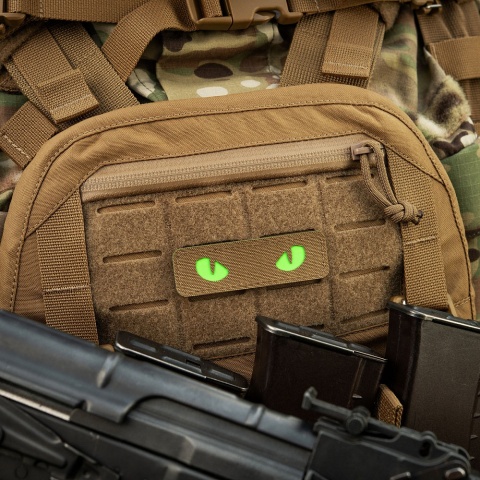 M-TAC Naszywka na rzep Cat Eyes Laser Cut Coyote/Green GID
